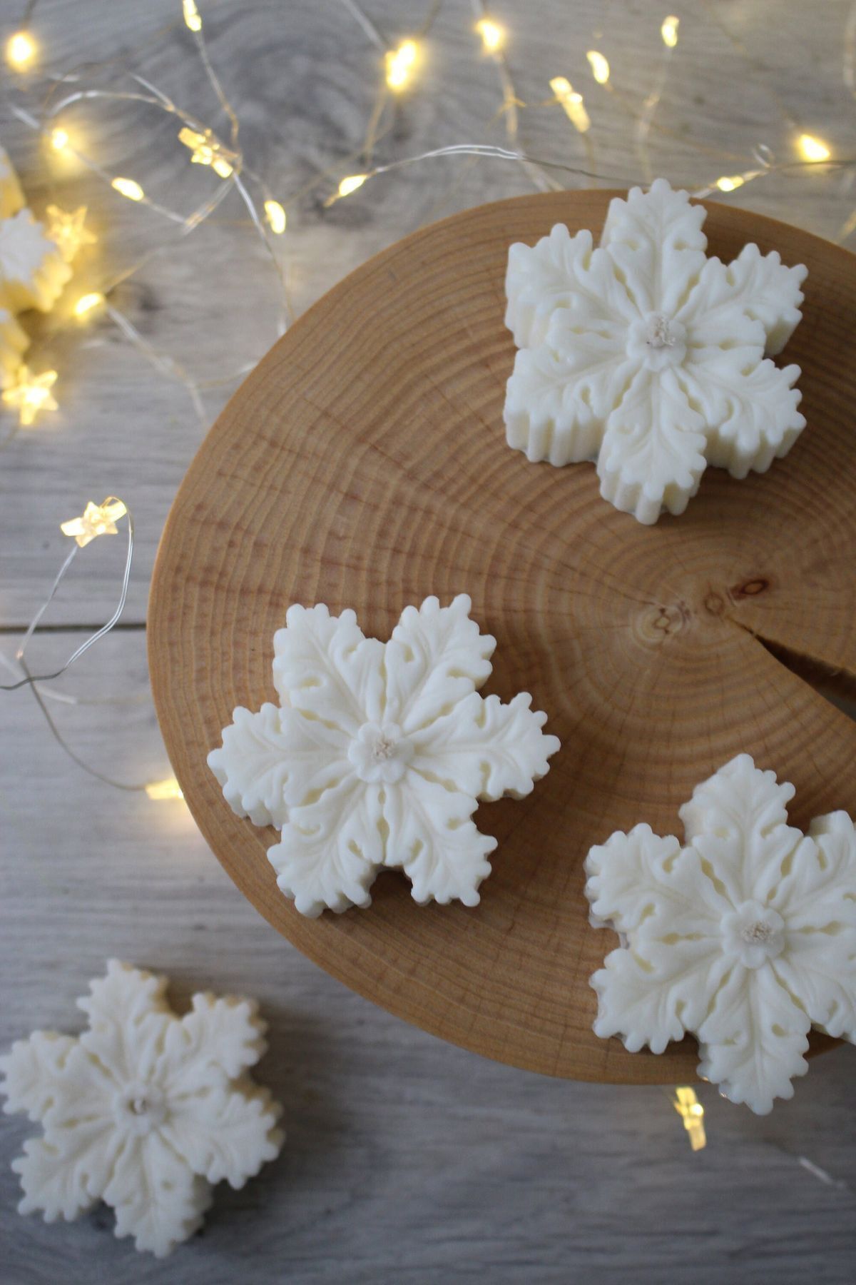 Kar tanesi Yeni yıl yılbaşı krismas yeniyıl mum tekli Mum