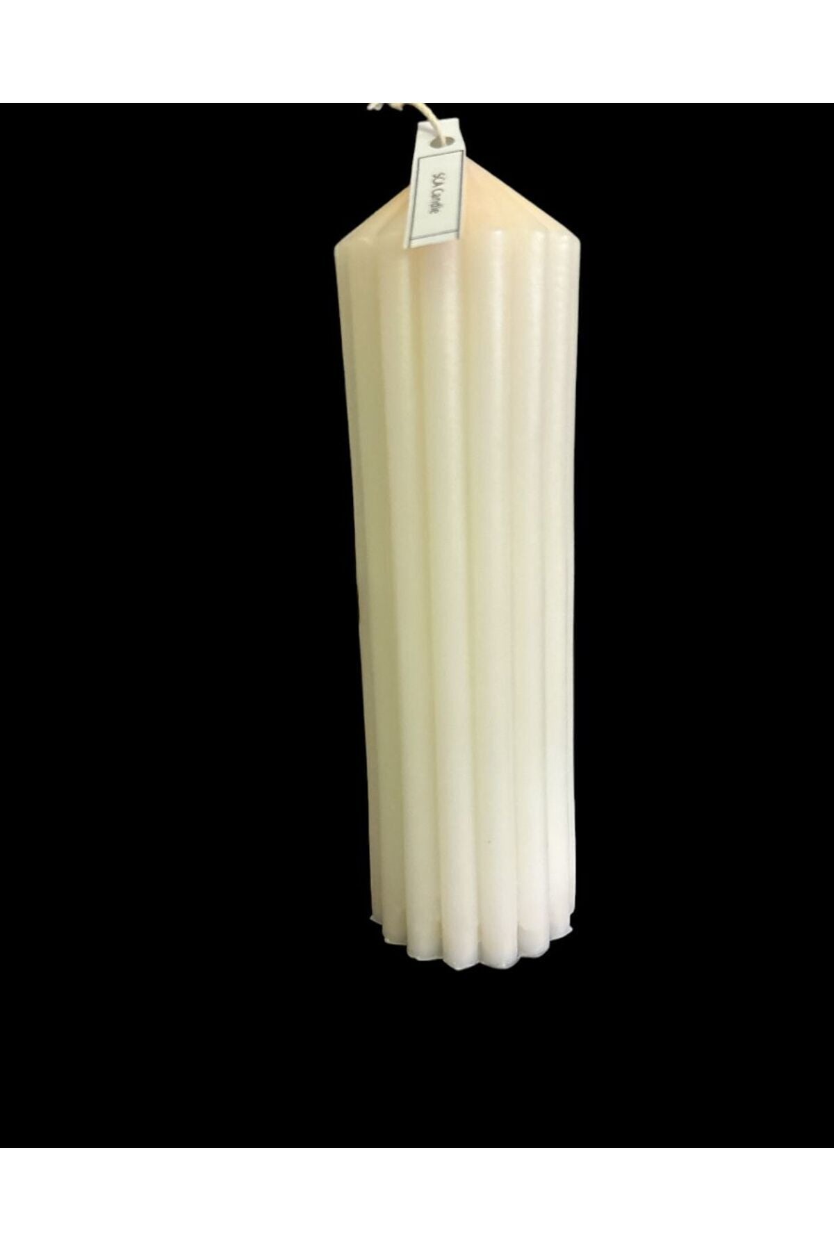 Dekoratif Mum Luks Mum Çokgen 20 Cm Uzunluk