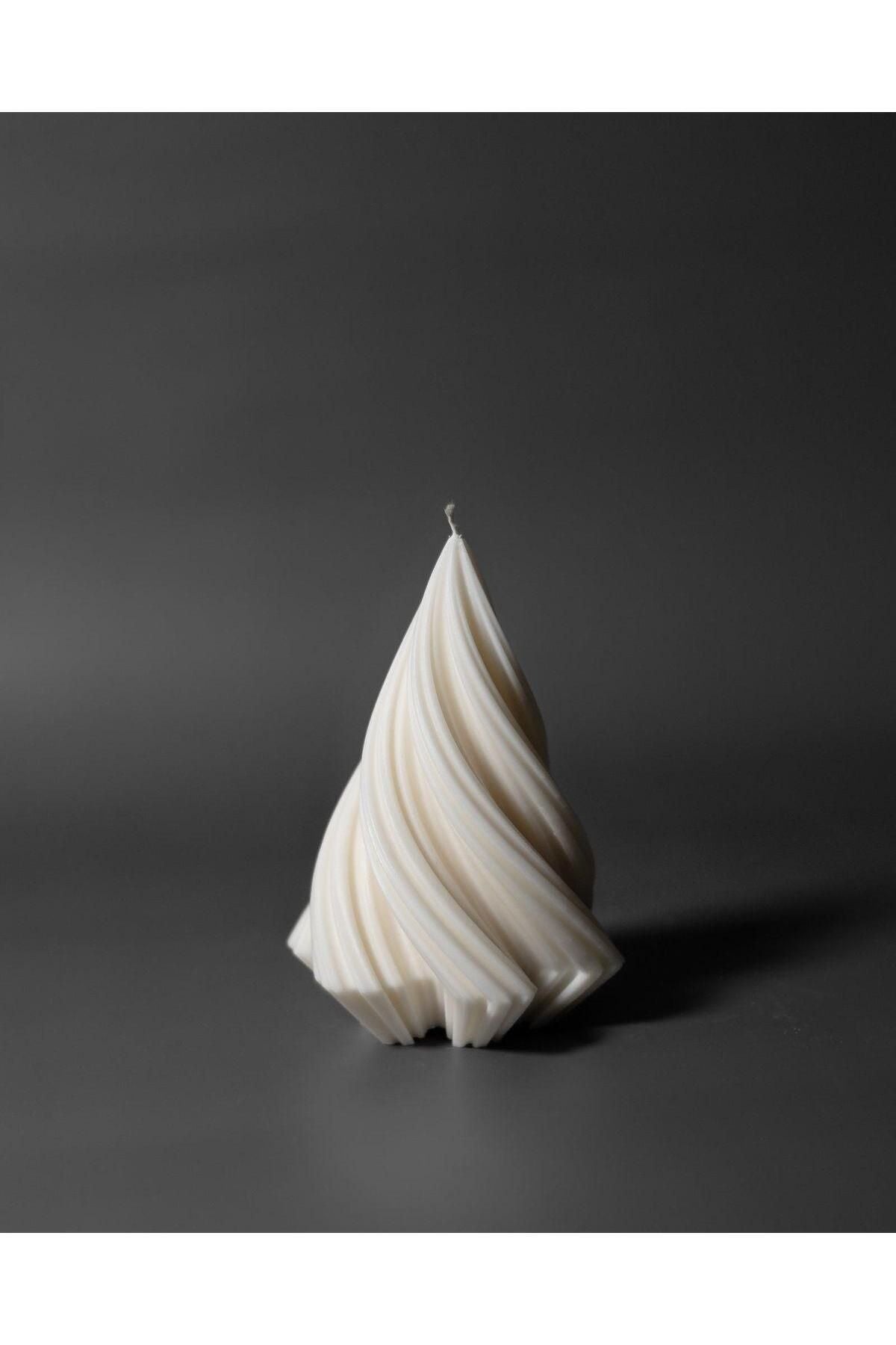 Çam Ağacı Dekoratif Mum Yeni Yıl Yeniyıl Chrismas Gül Mum