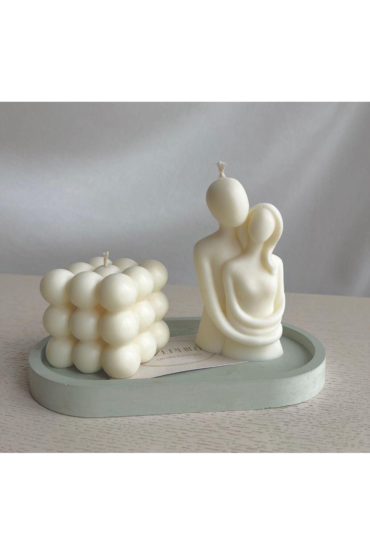 Kadın Erkek Luks Mum Dekoraitf Mum
