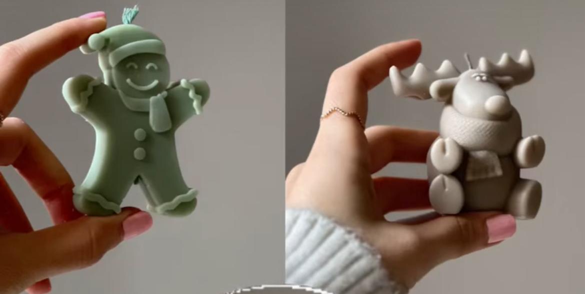 Yeniyıl Küçük adam +geyik topalm 2 Parça