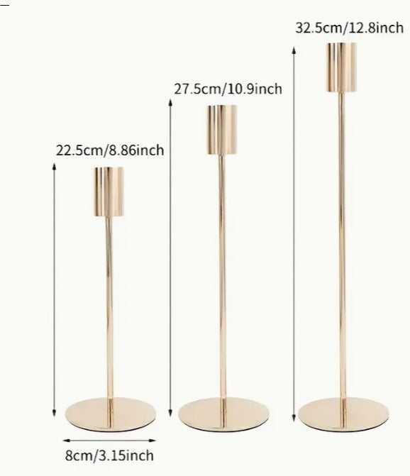 3 Parça Metal Mumluk Seti