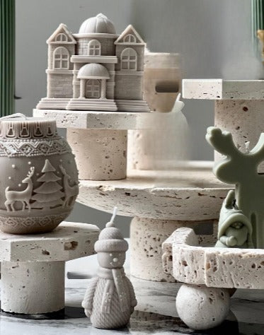 Yeniyıl Geyik +Ev +Kardan Adam +Coin +Küçük Karda Adam Topalm 5 Parça