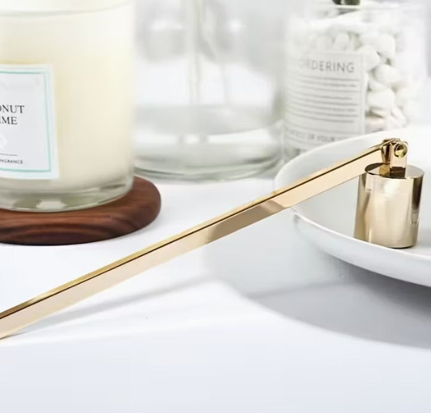 Paslanmaz Çelik Mum Söndürücü - Aromaterapi Mumları, Ev Dekoru ve Partiler için Romantik Silindirik Fitil Söndürücü, Mükemmel Sevgililer Günü Hediyesi, Mum Dekoru, Şık Metalik Kaplama, Dayanıklı Metal Yapı