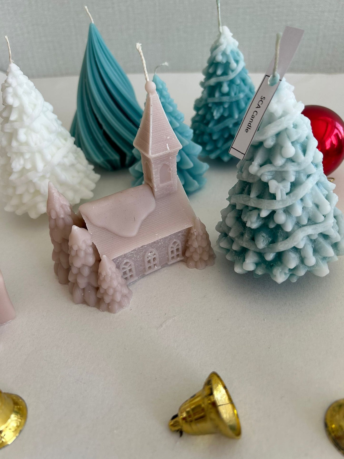 Çam ağacı Yeni yıl chrismas Yeni Yıl Etrafı Beyaz İçi Yeşil Renk Dekoratif