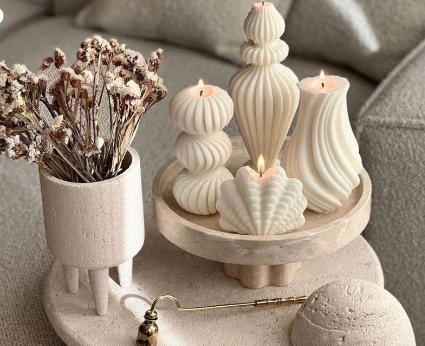 İkili Yuvarlak +vazo marako +Vazo +Deniz Kabuğu