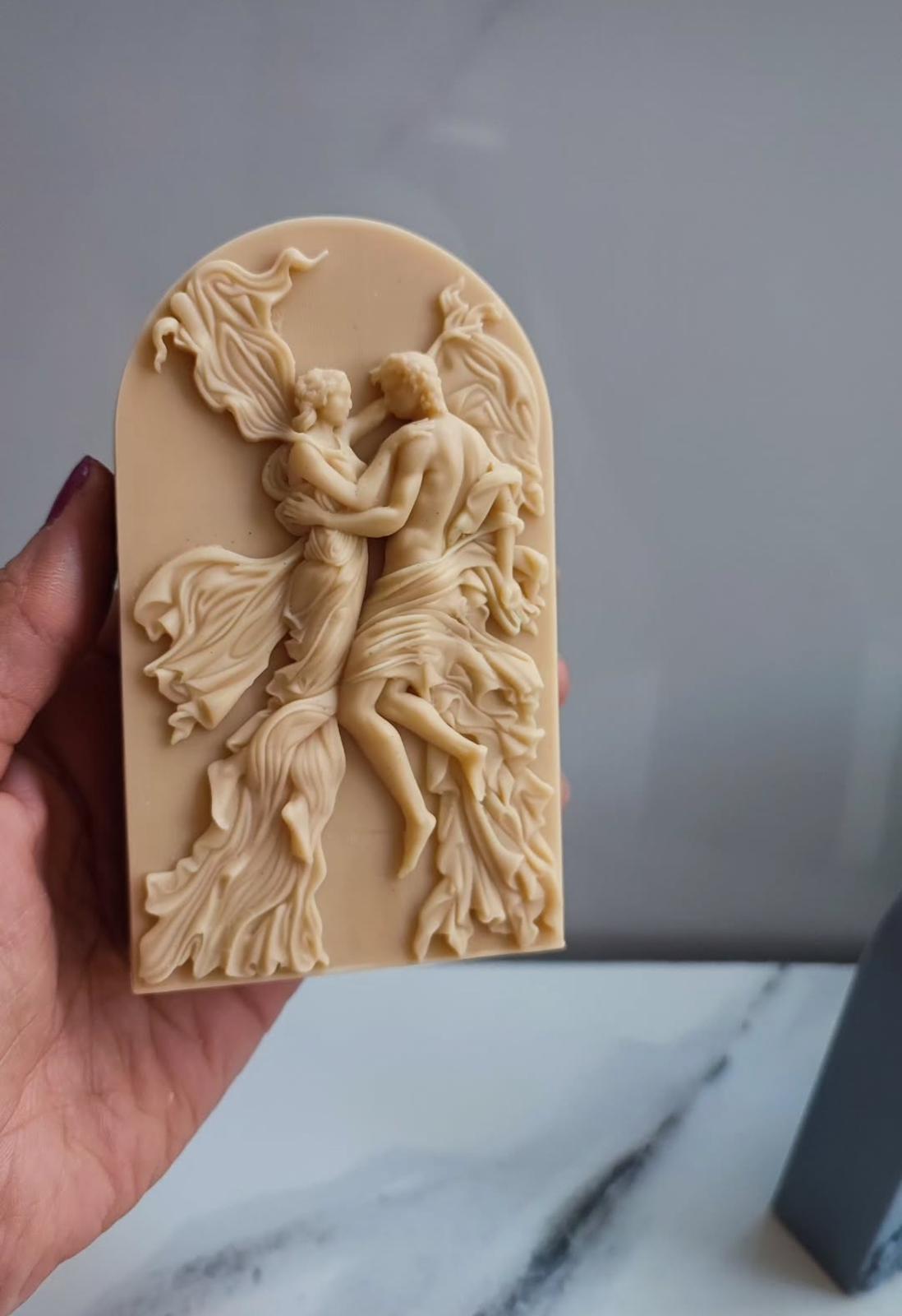 Romeo &juliet model Adem Havva Model Kahve Renk Dekoratif Mum Candle
