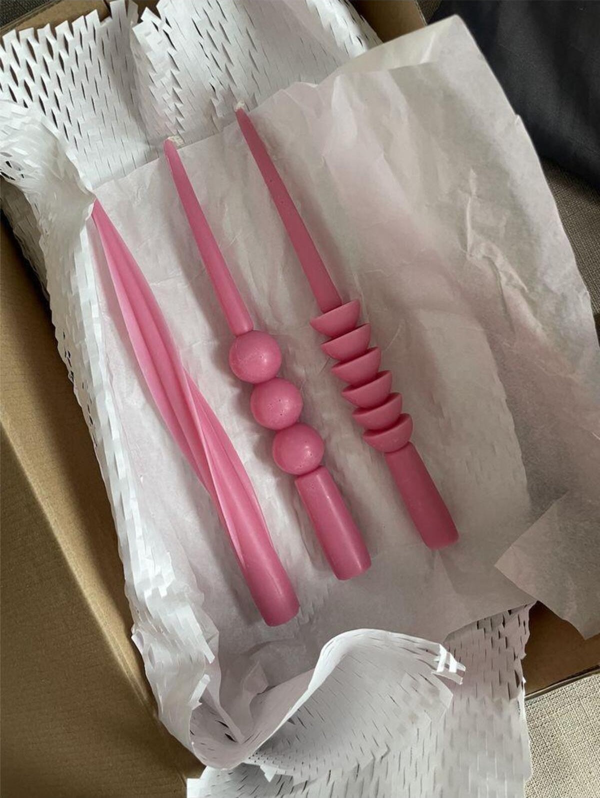 Dekoratif Mum Şamdanlık Mum Top + Kanatlı + Yarı Yuvarlak Toplam 3 Parça