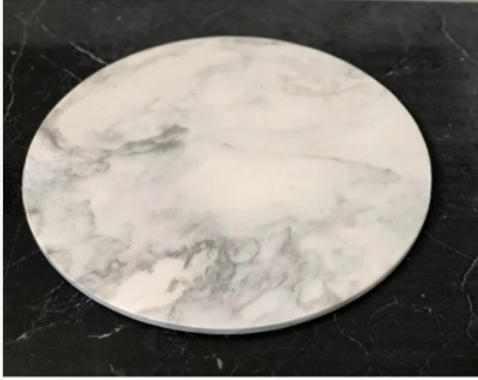 Doğal Mermer Yuvarlak Sunum & Hamur Tepsisi 50cm