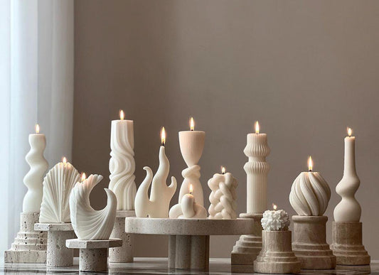 Dekoratif mum Koşe Set Toplam 11 Parça