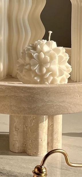 Dekoratif Gül Beyaz Renk