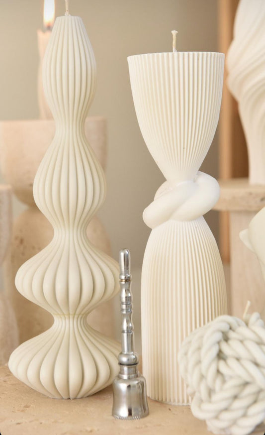 Dekoratif Mum Düyüm +Marako+Yun model Toplam 3 Parça