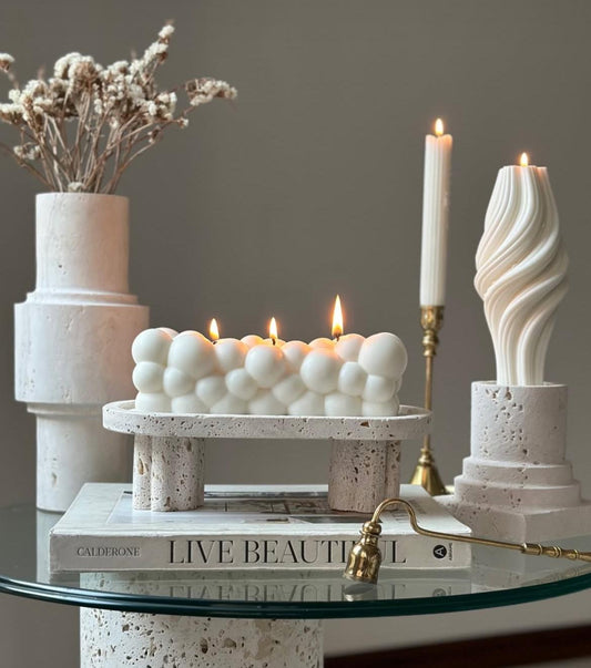 Dekoratif Mum Top model +Vazo +Şamdanlık mUm toplam  Parça