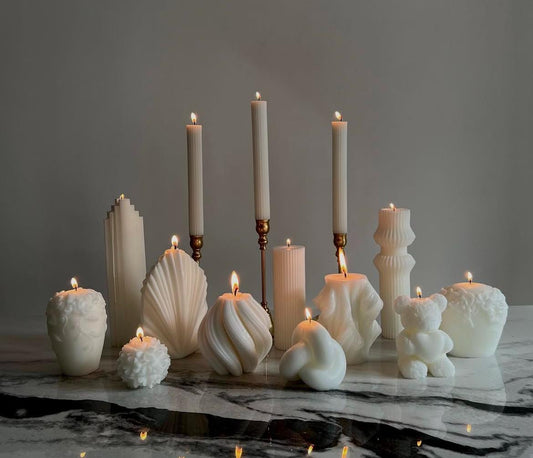 Dekoratif mum Koşe Set Toplam 13 Parça