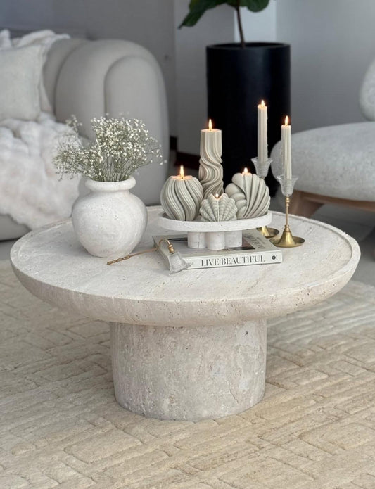 dekoratif mum deniz kabuğu +dalga +çizgili mum+yuvarlak dalga toplam 5 parça