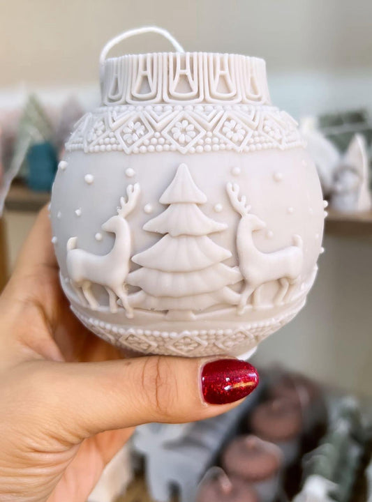 Yeni Yıl Krismas Chirismas Noel Baba Kartanesi Coin Mum Kırık Beyaz Tekli Mum