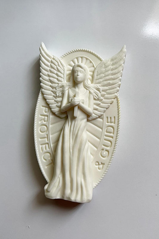 Dekoratif Mum isa Mesih Kıtık Beyaz