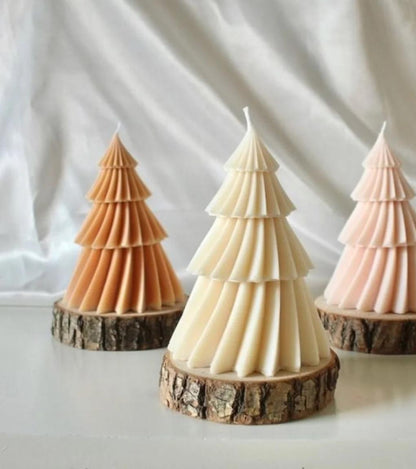 Dekoratif Mum Çam ağaç Sütlu Kahve Renk Tekli ürün