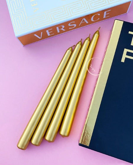 Dekoratif Mum Şamdanlık Mum Sarı renk 2 Kili 25 CM uzunluğu