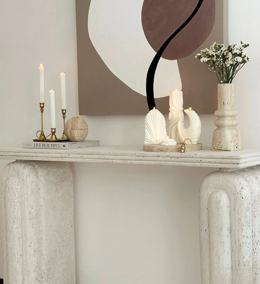 Palm 1 Adet +Dalga mum 1 Adet +Ay model 1 Adet +Gül 1 Adet şamdanlık mum 3 Adet toplam 7 parça