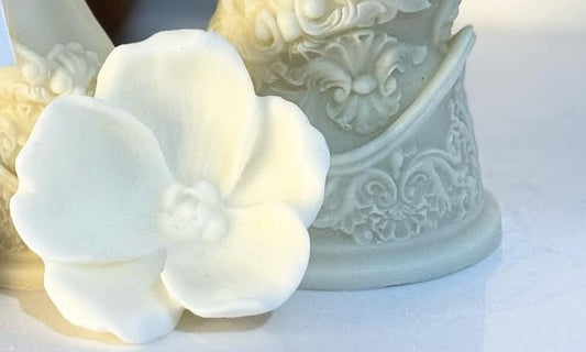 Dekoratif tekli Büyük gül Beyaz Renk