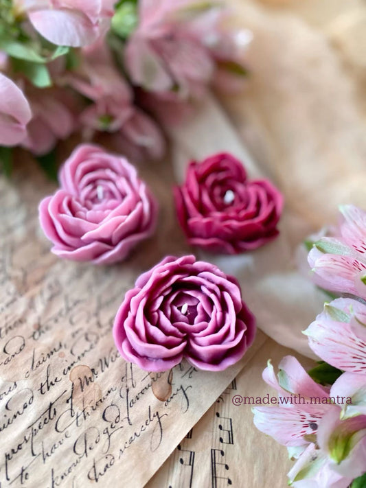 Dekoratif tekli Büyük gül Lalik Renk Kalp model