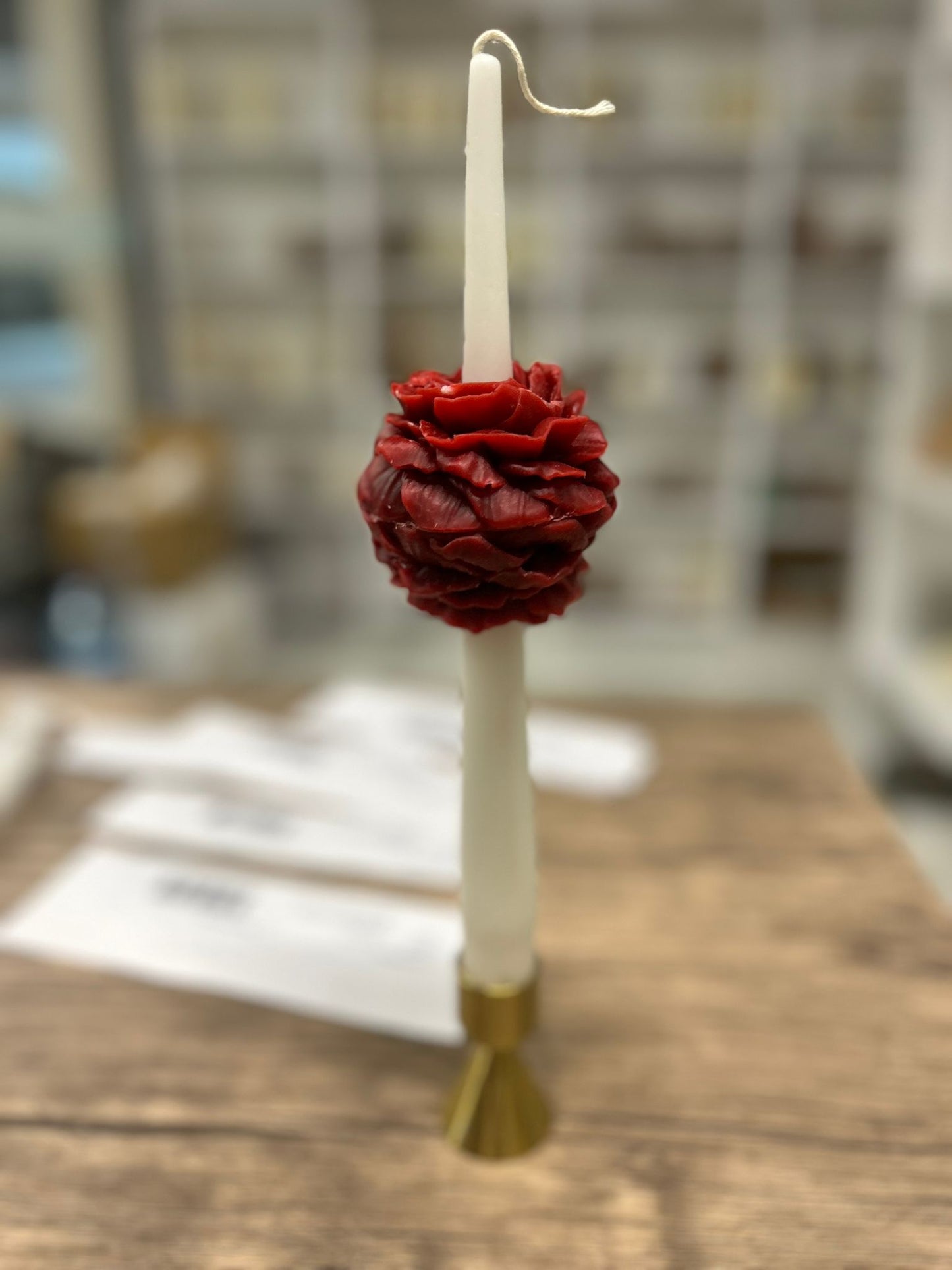 Dekoratif Mum Şamdan Mum tekli