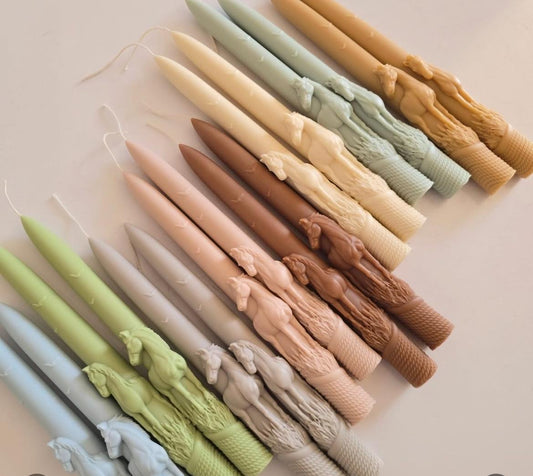 Dekoratif Mum Koyu Lila Renk at 2 kili şamdanlık mum