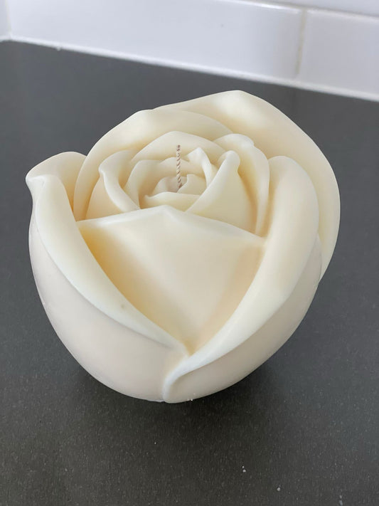 Dekoratif tekli Büyük gül Beyaz Renk