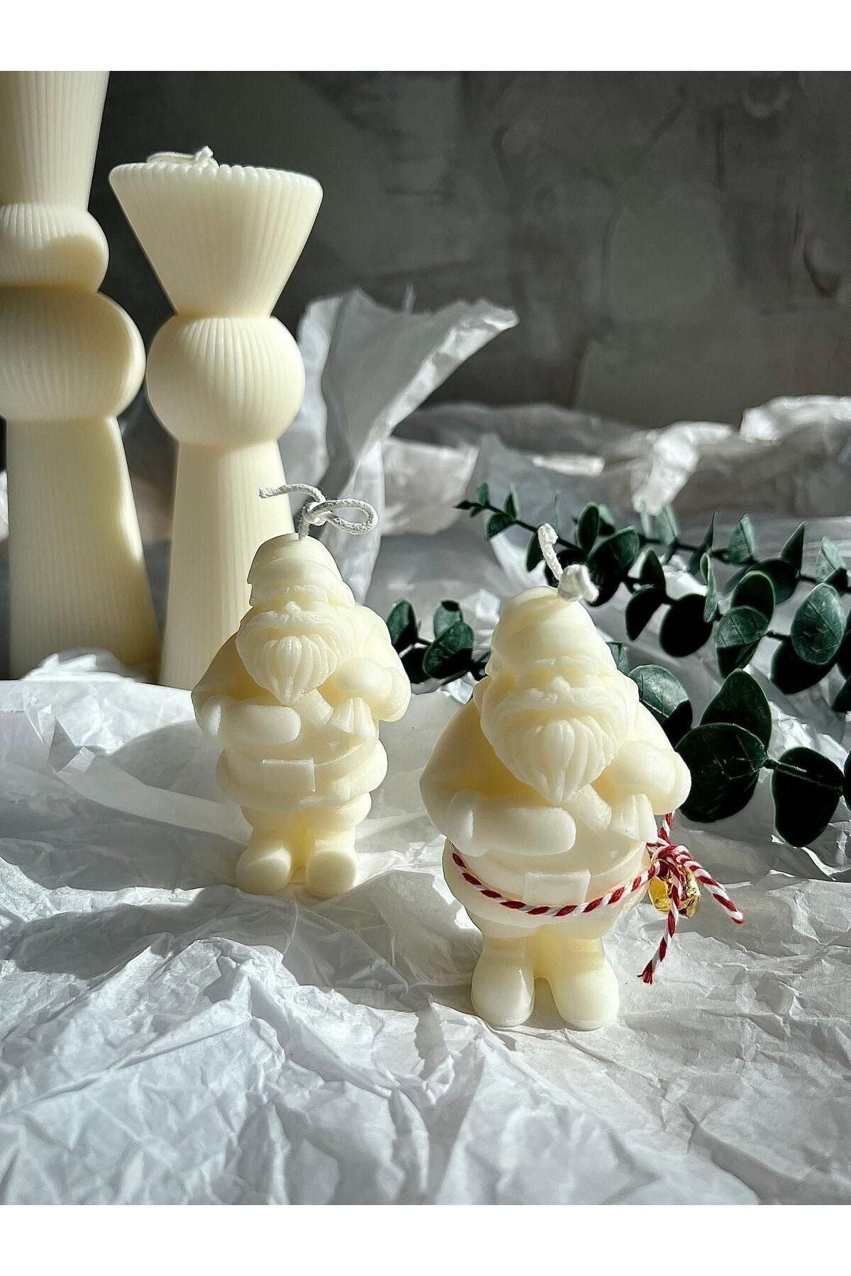 Babanoel Noel Baba Yılbaşı Desenli Beyaz – görsel 2