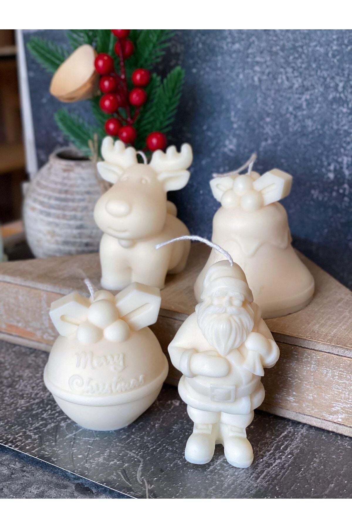 Babanoel Noel Baba Yılbaşı Desenli Beyaz – görsel 3