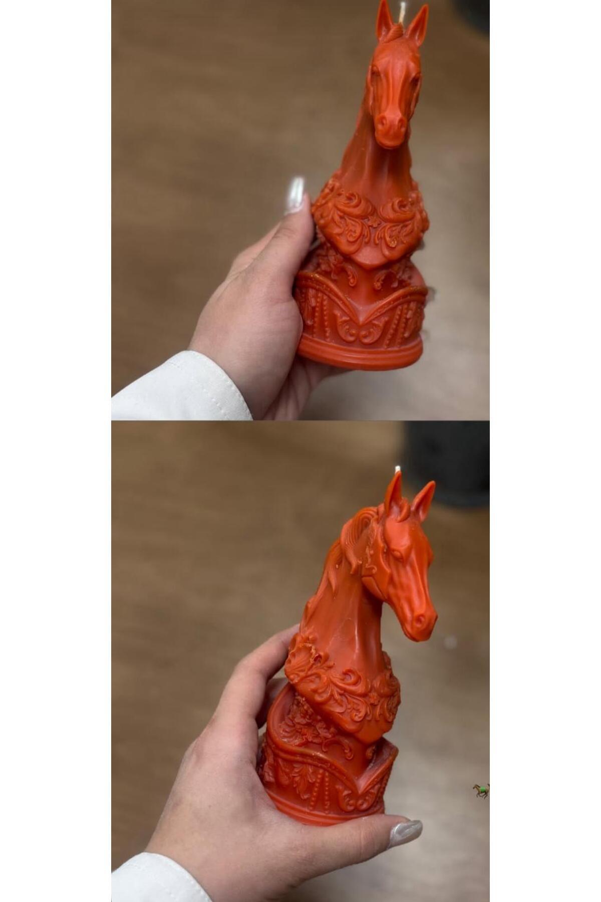 Dekoratif Mum 18x9 cm Turuncu – görsel 2