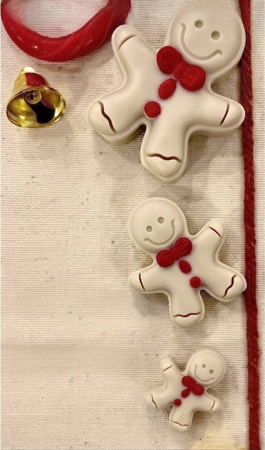Dekoratif Mum Bisküvi Yılbaşı Desenli