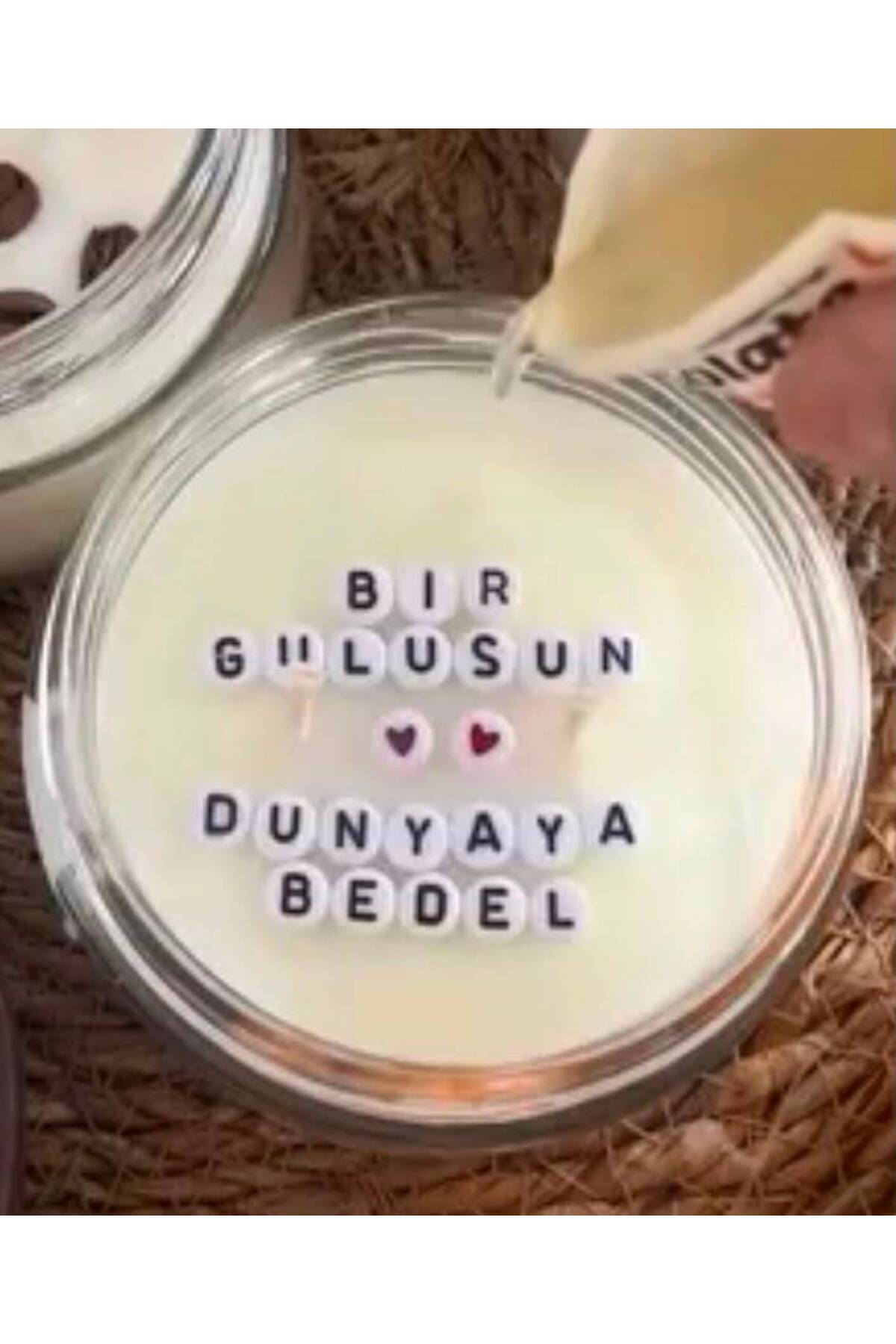 Dekoratif Mum Gizli Mesaj Mum İstediğiniz Mesaj Yazılır – görsel 2