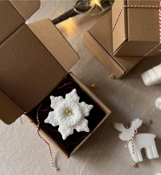 Dekoratif Mum Kar Yeni Yıl Krsismas Tanesi Candle