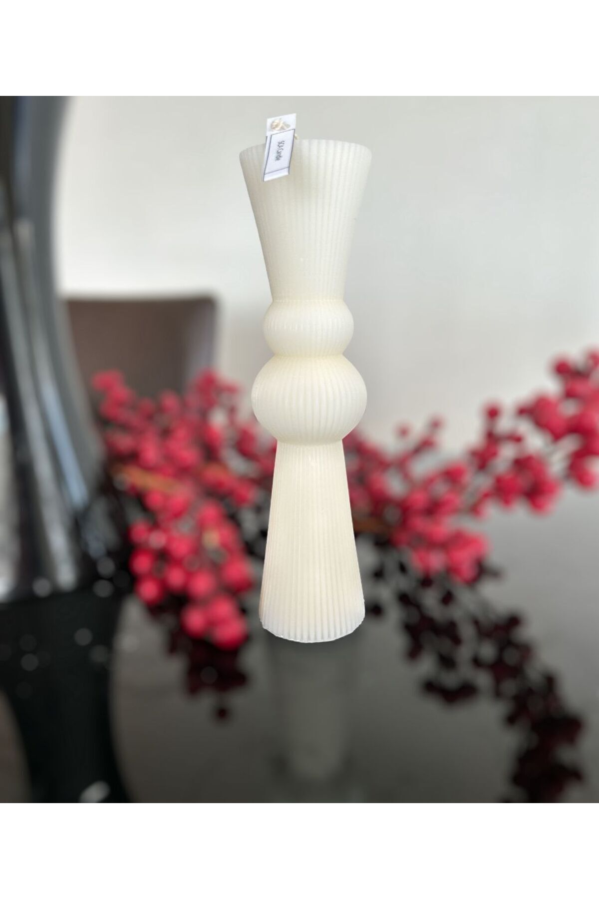 Dekoratif Mum Tekli 22x6 cm .tüm Renkelr – görsel 2