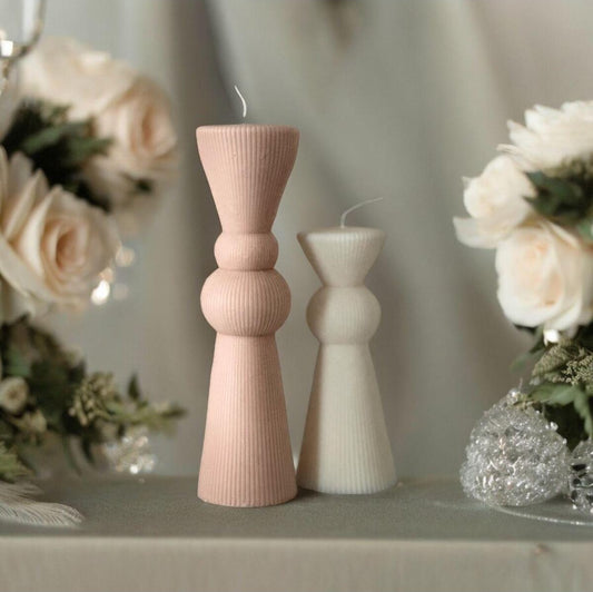 Dekoratif Mum Toplu Mum 2'li Set