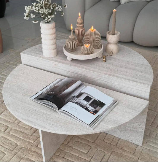 Dekoratif Soya Mum Marakeş + Palm + Marakeş + Deniz Kabuğu + Çizgili Şamdan Mum Toplam 5 Parça