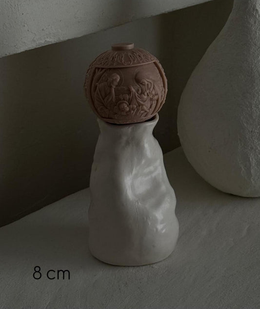 Hz Maryam ve Çocuk Açık Kahve Dekoratif Mum Candle
