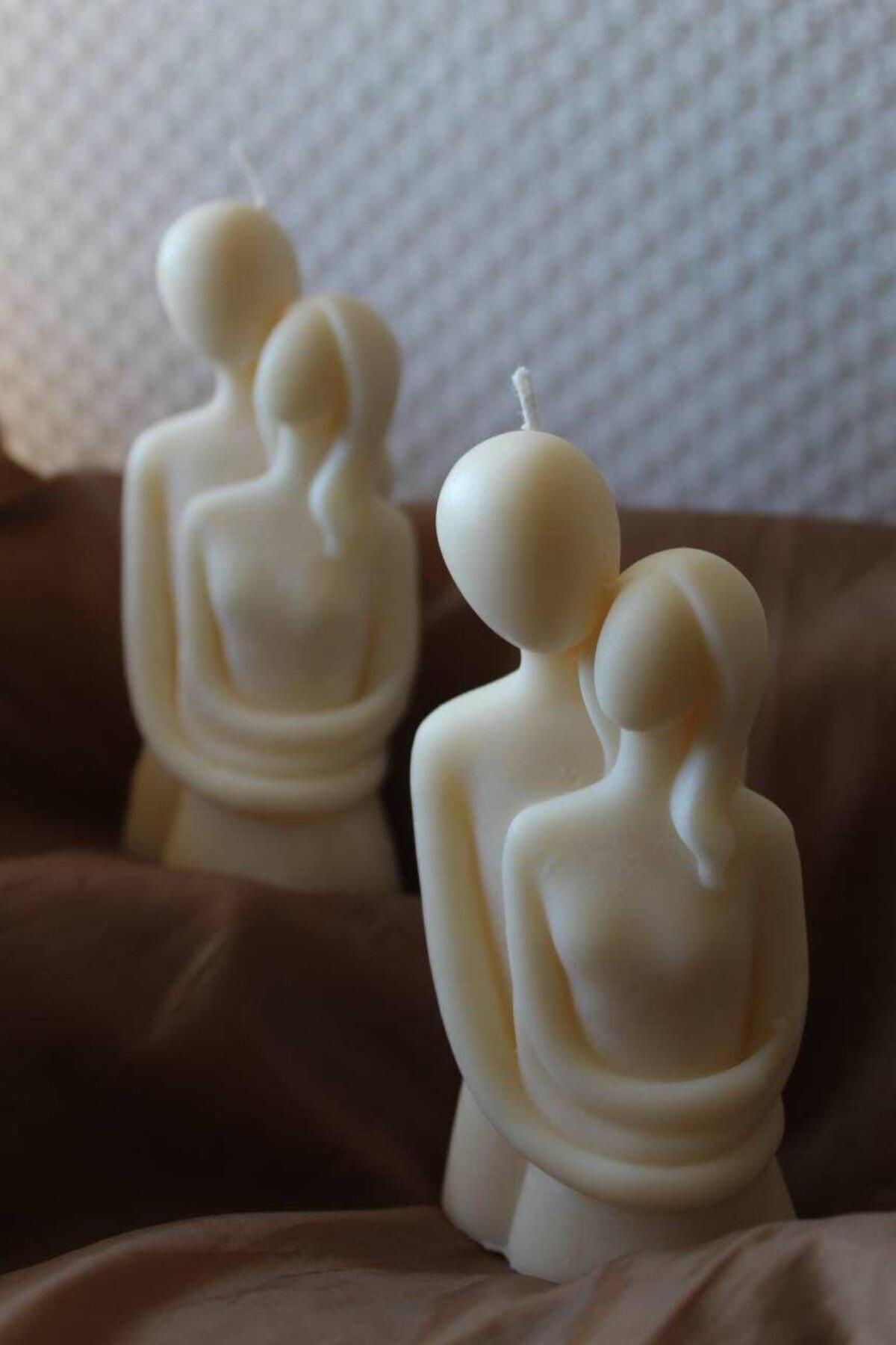 Kadın Erkek Lüks Mum Aşk Dekoratif Mum – görsel 2
