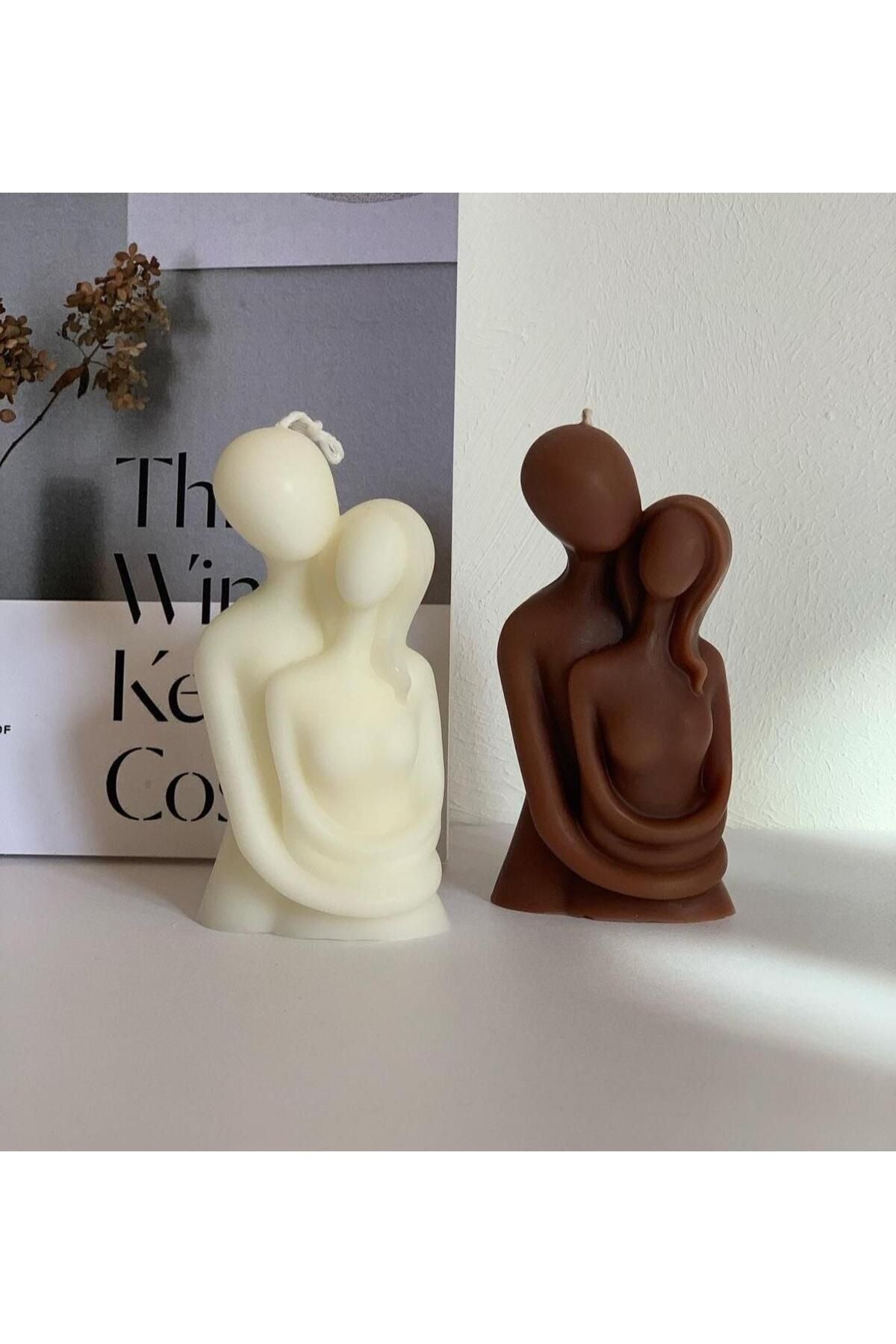 Kadın Erkek Lüks Mum Aşk Dekoratif Mum – görsel 3
