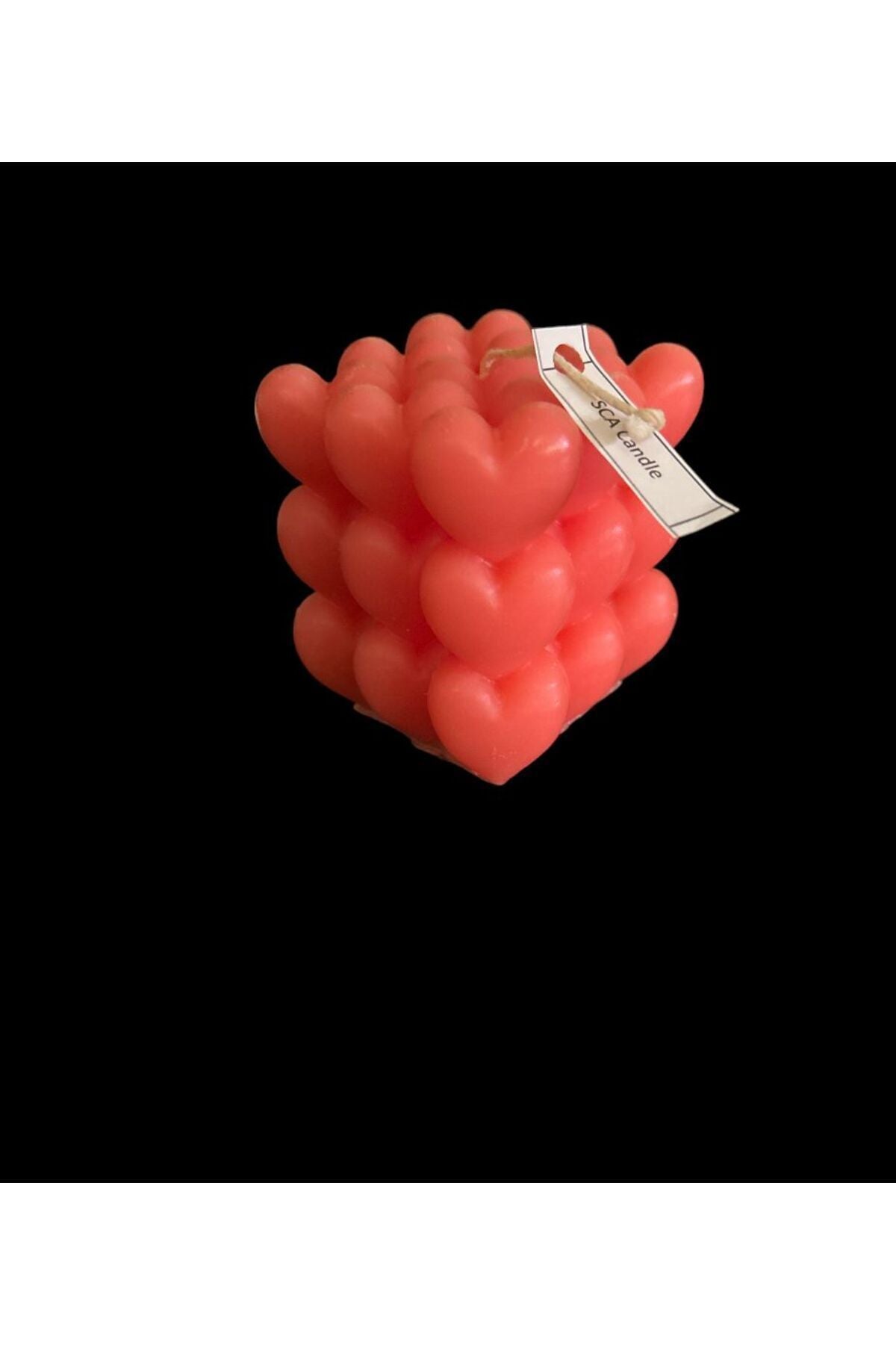 Kalp Mum Sevgili Gününe Özel %100 Soya Wax Tekli Sevgiler Mum Kokulu – görsel 6