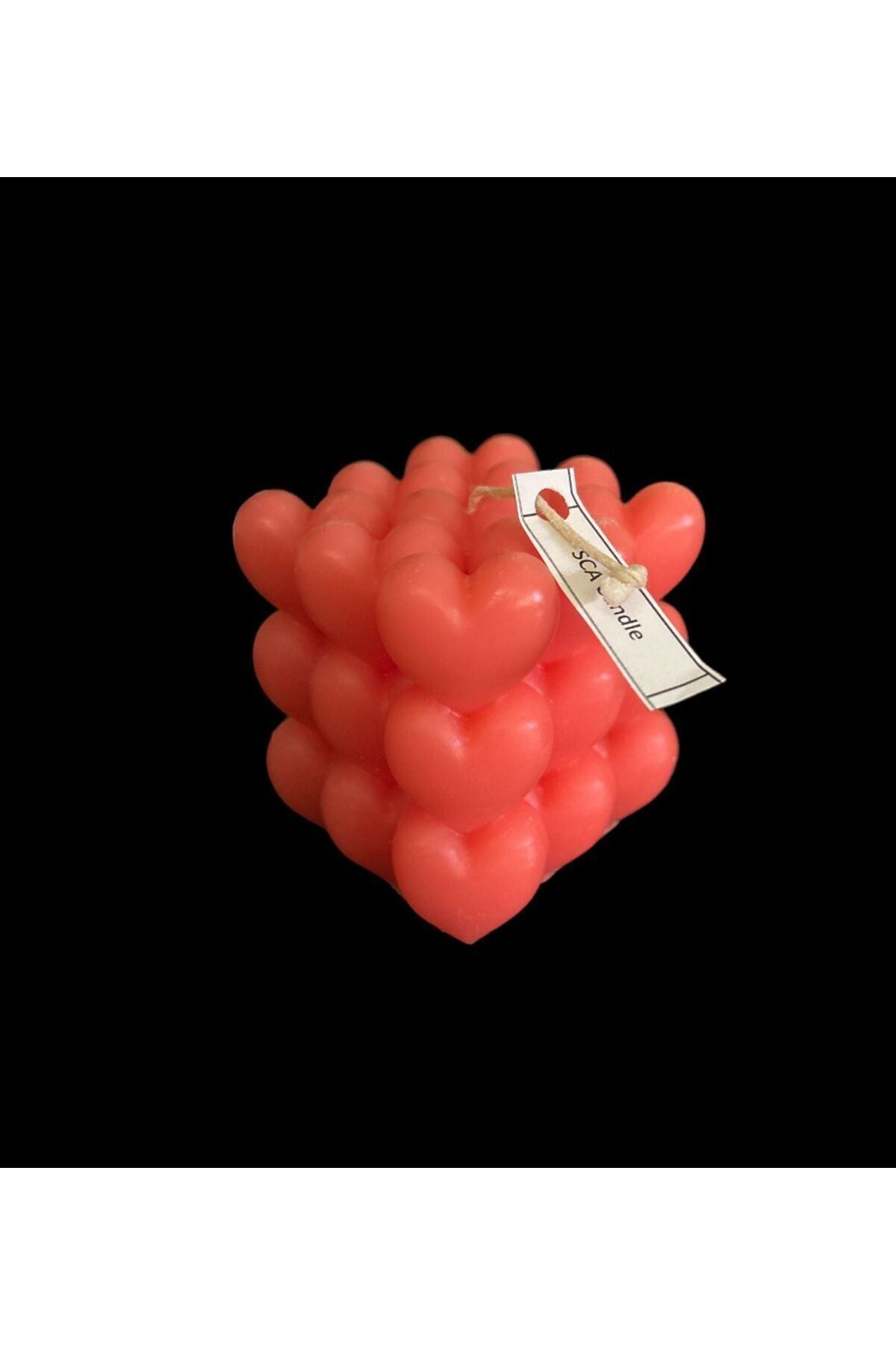 Kalp Mum Sevgili Gününe Özel %100 Soya Wax Tekli Sevgiler Mum Kokulu – görsel 7