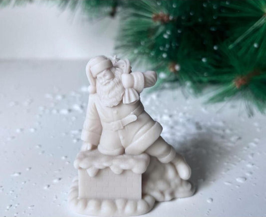 Noeal Baba Noel Yılbaşı Ev Beyaz Dekoratif Mum