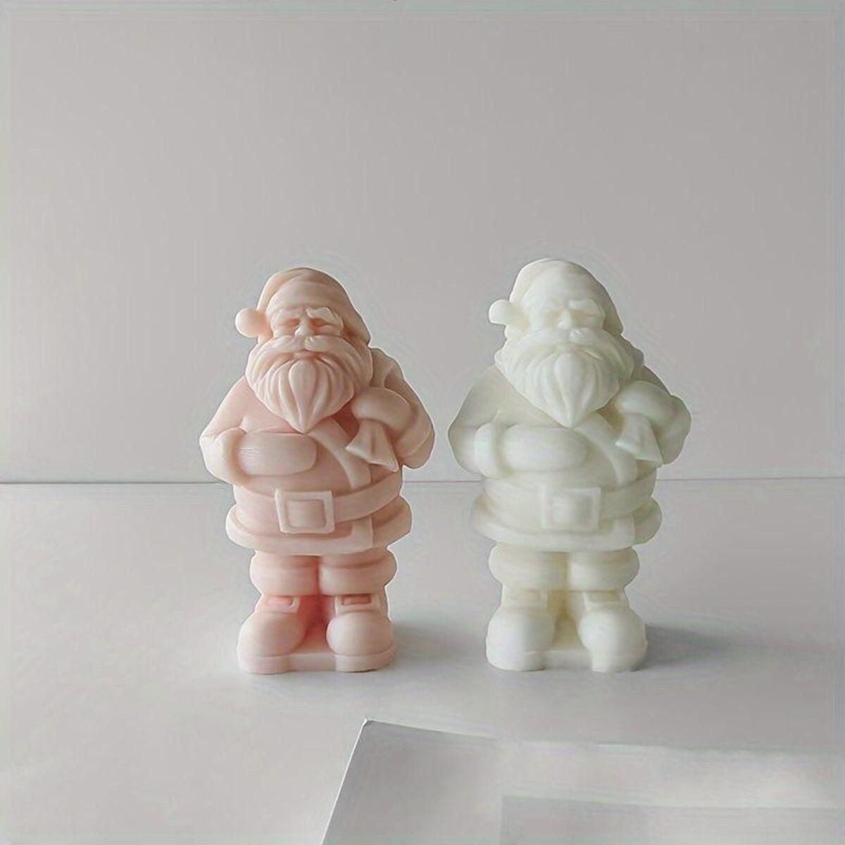 Yılbaşı Temalı Dekoratif Noel Baba Mum 11x6,50 cm Kahverengi