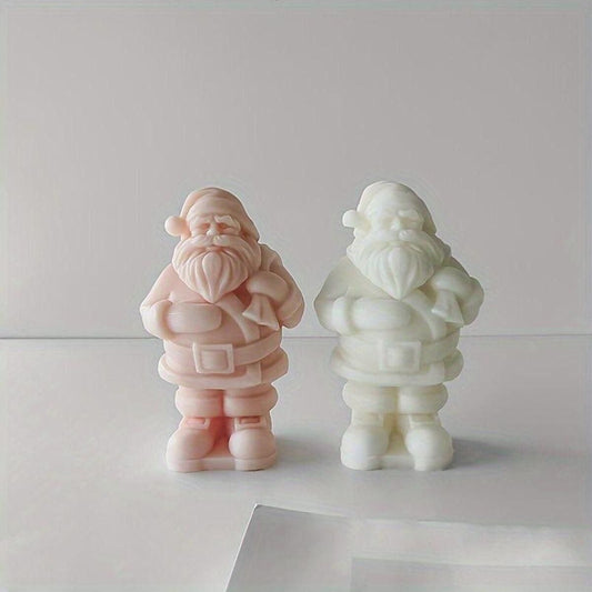 Yılbaşı Temalı Dekoratif Noel Baba Mum 11x6,50 cm Kahverengi